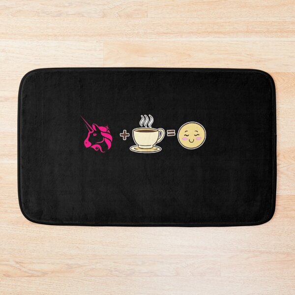 Item preview, Uniswap Crypto and Coffee equals happy cute kawaii UNI cryptocurrency  designed and sold by Bitcoin-Fashion.