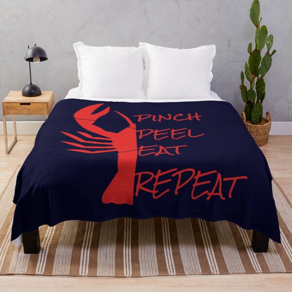 Item preview, Pinch. Peel. Eat. Repeat. It's Time to Eat Crawfish. Red Lettering designed and sold by PirateAvocado.