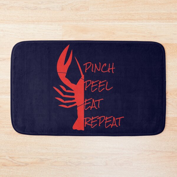 Item preview, Pinch. Peel. Eat. Repeat. It's Time to Eat Crawfish. Red Lettering designed and sold by PirateAvocado.