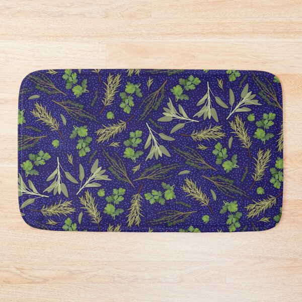 Item preview, Parsley, sage, rosemary and thyme on blue dots designed and sold by kobyakov.