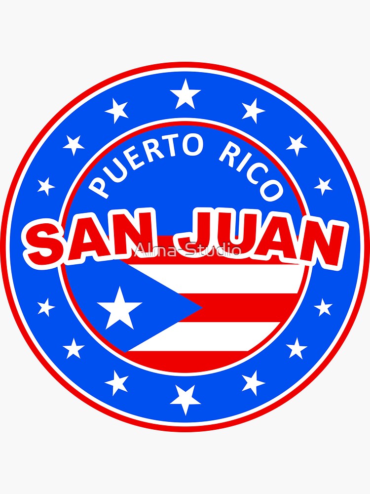 "San Juan, Puerto Rico" Sticker For Sale By Alma-Studio | Redbubble