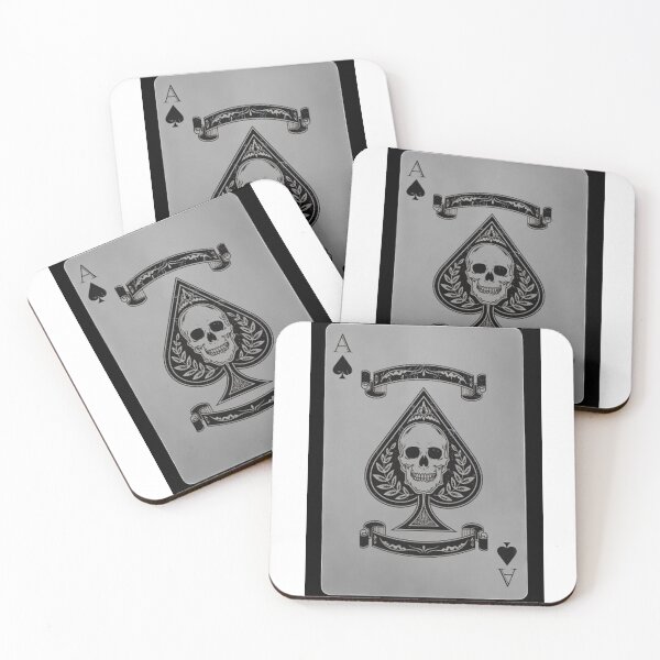 Artikelvorschau, Pik-Ass mit Totenkopf entworfen und verkauft von Firetree.