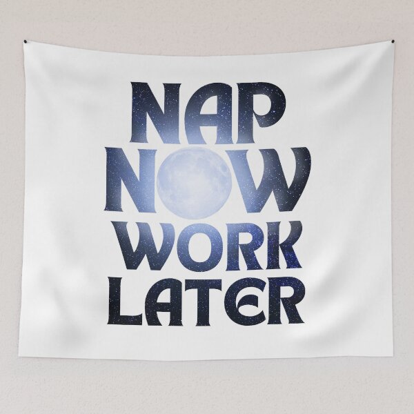 Item preview, Nap now Work later moonlight in the stars designed and sold by Chaos-Touch.