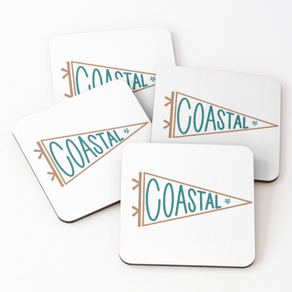 Item preview, Coastal Teal Flag Banner Pennant designed and sold by sorooart.