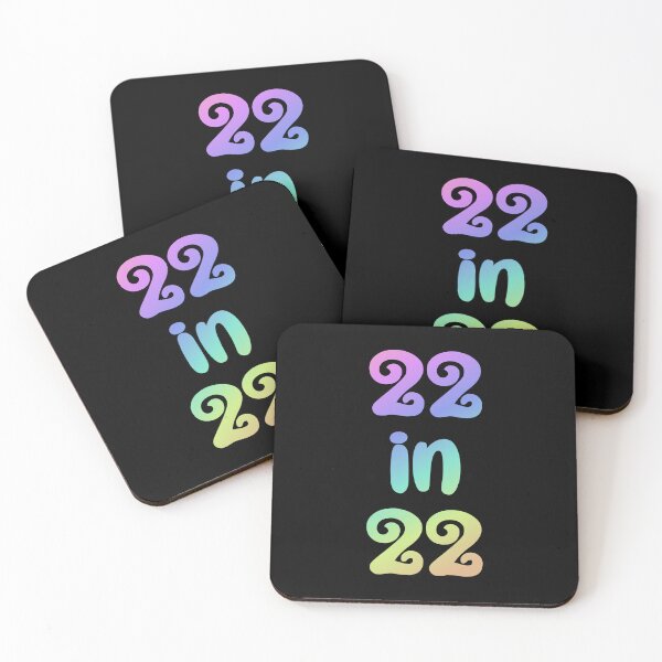 Item preview, 22 in 22 Rainbow gradient | 22nd Birthday | Turning 22 in 2022 | 22nd birthday party gift designed and sold by Violet Treasures.