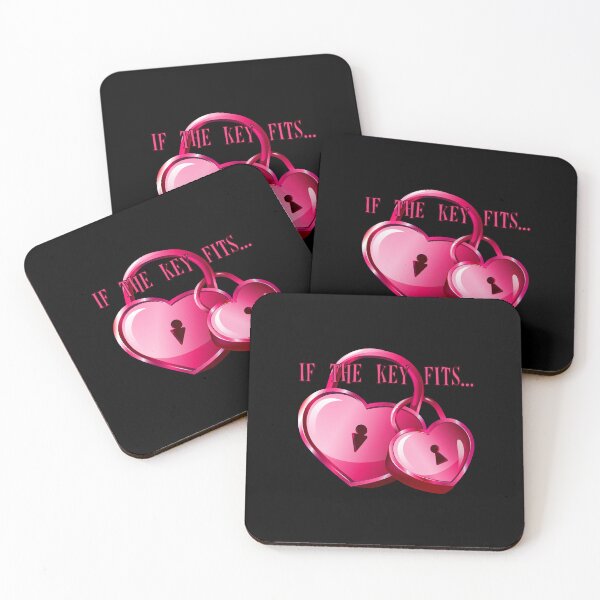 Item preview, If the Key Fits...(Pink on Black) designed and sold by PawsitiveMum.