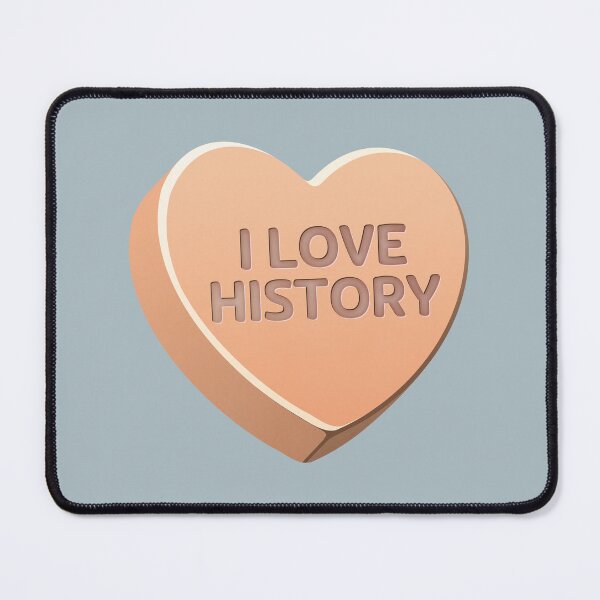 Item preview, I Love History Orange Candy Heart designed and sold by TheQuietDesign.