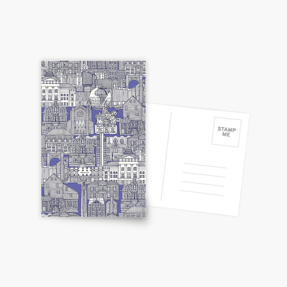 Raleigh NC toile very peri Greeting Card