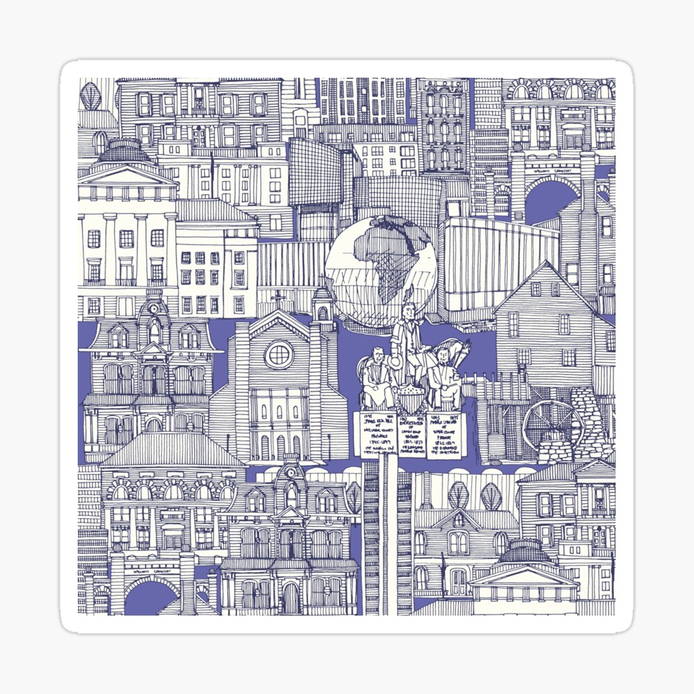 Raleigh NC toile very peri Greeting Card