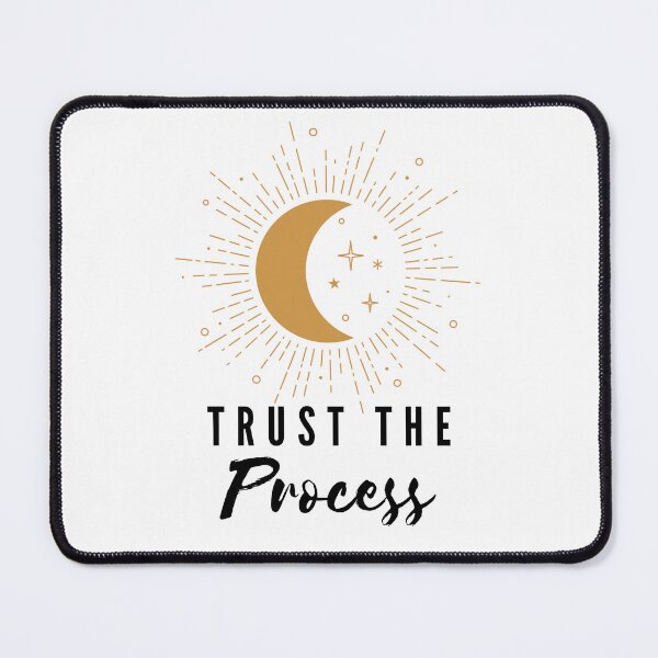 Item preview, Trust the Process with Glowing Crescent Moon and Stars designed and sold by SMillustrations.