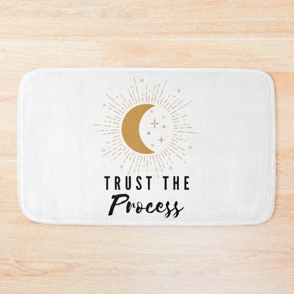 Item preview, Trust the Process with Glowing Crescent Moon and Stars designed and sold by SMillustrations.