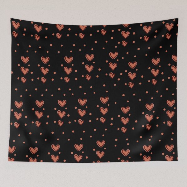 Item preview, Hearts, polka dots pattern designed and sold by cutecrazytshirt.