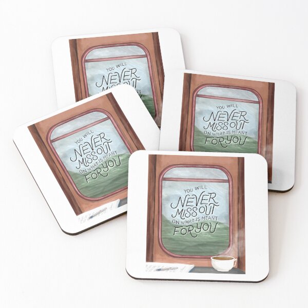 Item preview, You Will Never Miss Out On What is Meant For You Quote Drawing Illustration Art designed and sold by Amber  Liu.