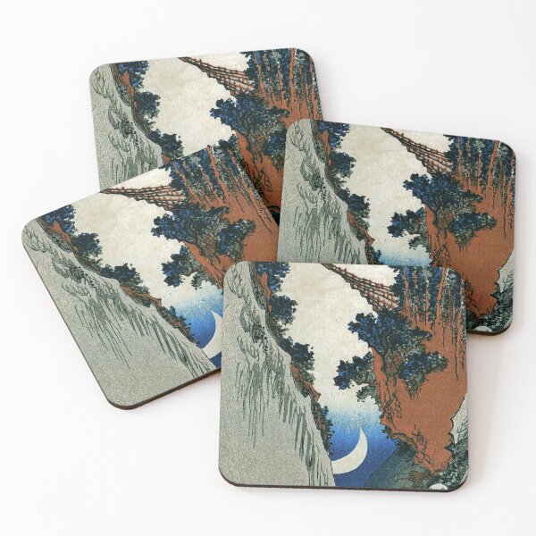 Item preview, Utagawa Hiroshige, A bridge across a deep gorge (19th century) designed and sold by Geraldo Garcia.