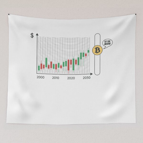 Item preview, Funny Crypto Shirt - Bitcoin To The Moon, Crypto Trading designed and sold by nft-millionaire.