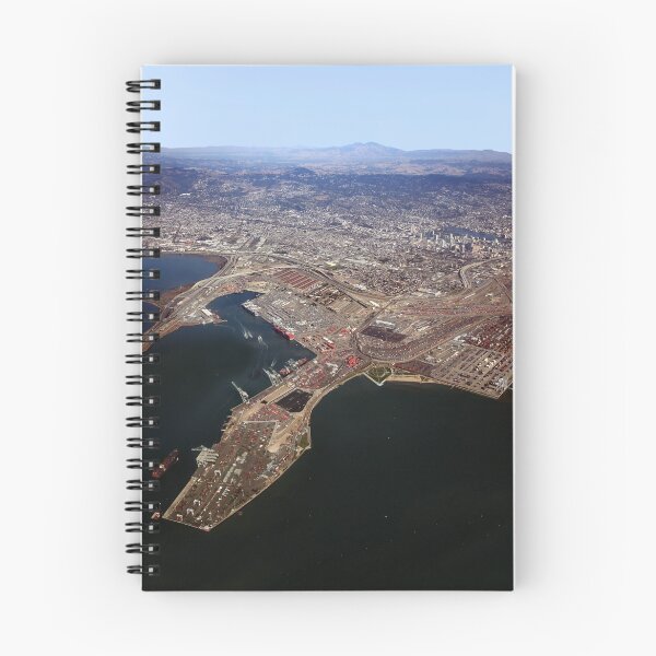 Item preview, Port of Oakland from Above, Downtown, Lake Merritt designed and sold by Wernher Krutein.