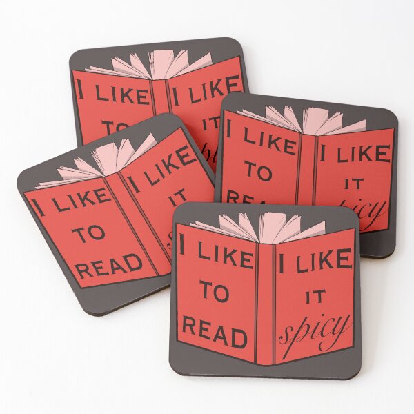 Item preview, I like to read, I like it spicy - red  designed and sold by gaslight-n.