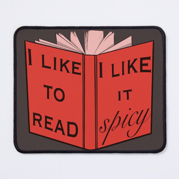 Item preview, I like to read, I like it spicy - red designed and sold by gaslight-n.