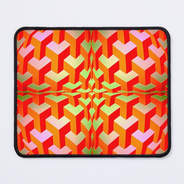 Item preview, Curved Cubes Pattern designed and sold by JoanNinjaHen.