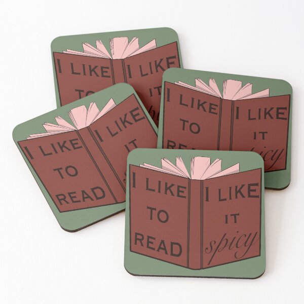 Item preview, I like to read, I like it spicy - brown designed and sold by gaslight-n.