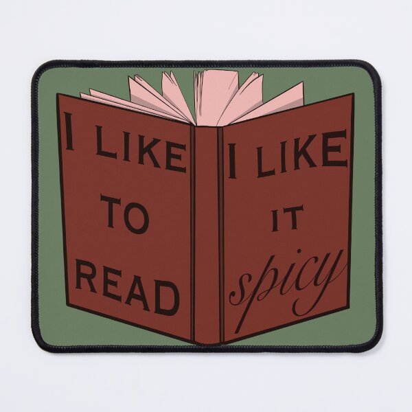 Item preview, I like to read, I like it spicy - brown designed and sold by gaslight-n.