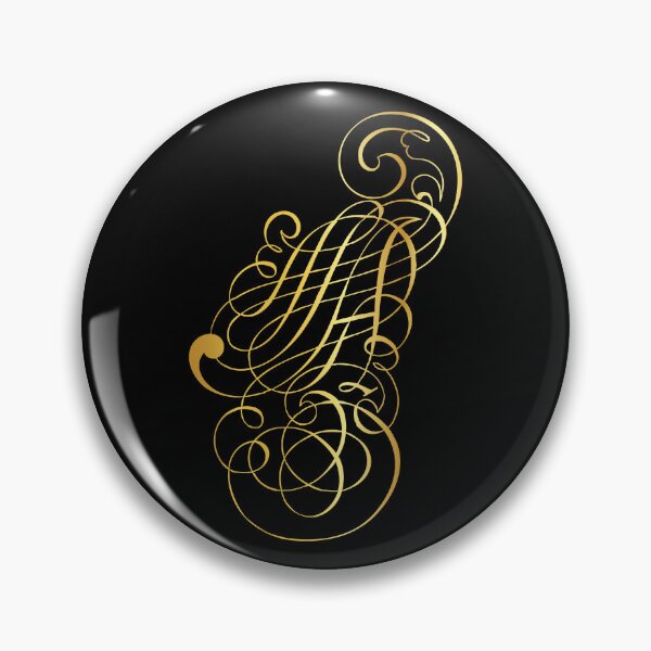 Item preview, Ornamental Letter A, Golden Monogram, Gold Monogram Ornament designed and sold by PROMEN Creativity.