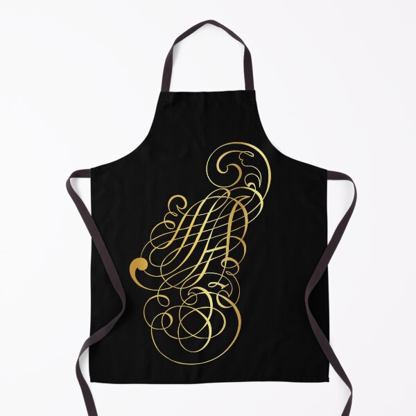 Item preview, Ornamental Letter A, Golden Monogram, Gold Monogram Ornament designed and sold by PROMEN Creativity.