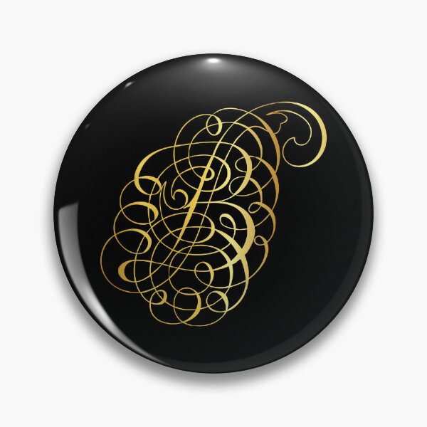 Item preview, Ornamental Letter B, Golden Monogram, Gold Monogram Ornament designed and sold by PROMEN Creativity.