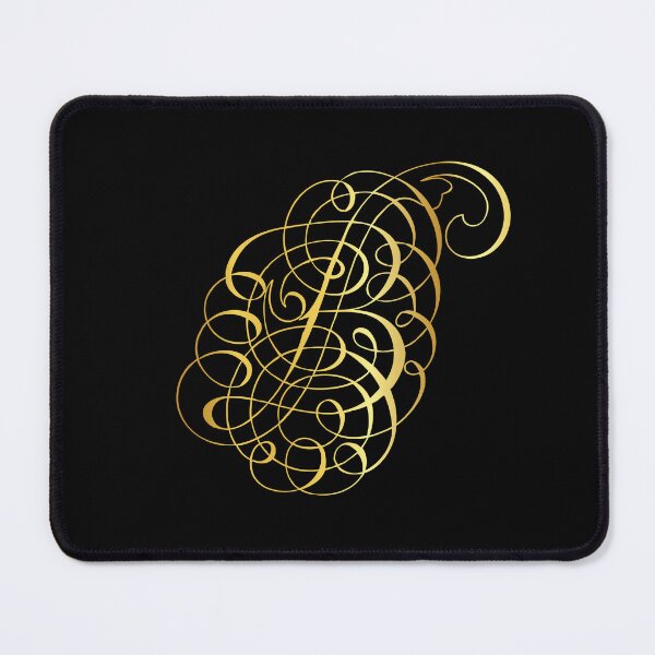 Item preview, Ornamental Letter B, Golden Monogram, Gold Monogram Ornament designed and sold by PROMEN Creativity.