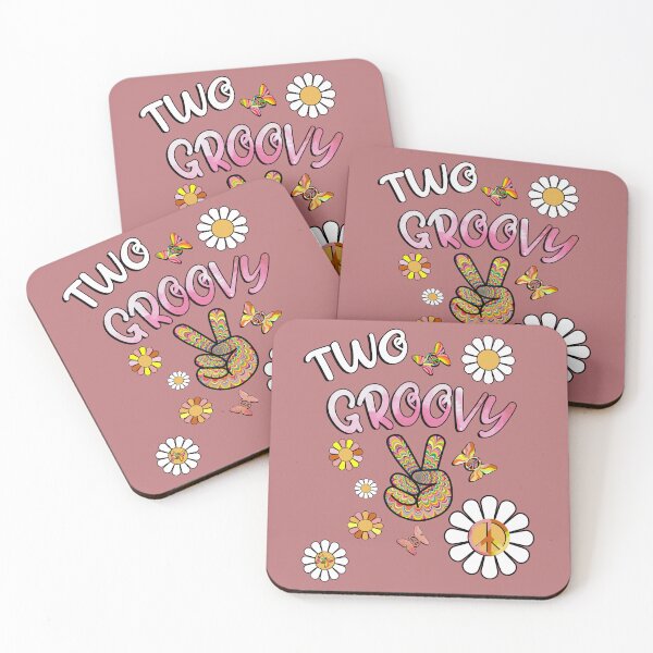 Item preview, Twosday Birthday Retro Peace Sign, Butterflies & Daisies Two Groovy designed and sold by Cute & Sassy Custom Gifting Boutiques.