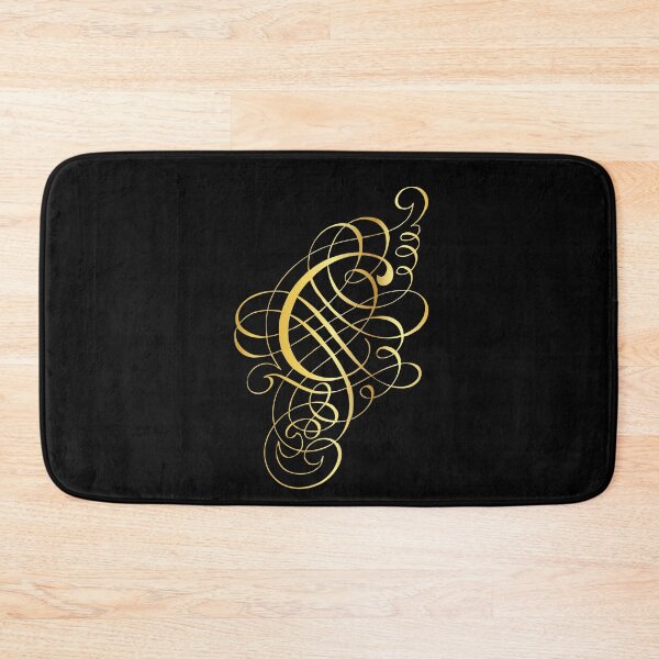 Item preview, Ornamental Letter C, Golden Monogram, Gold Monogram Ornament designed and sold by PROMEN Creativity.