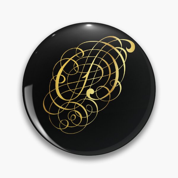 Item preview, Ornamental Letter D, Golden Monogram, Gold Monogram Ornament designed and sold by PROMEN Creativity.