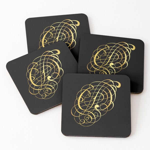 Item preview, Ornamental Letter D, Golden Monogram, Gold Monogram Ornament designed and sold by PROMEN Creativity.