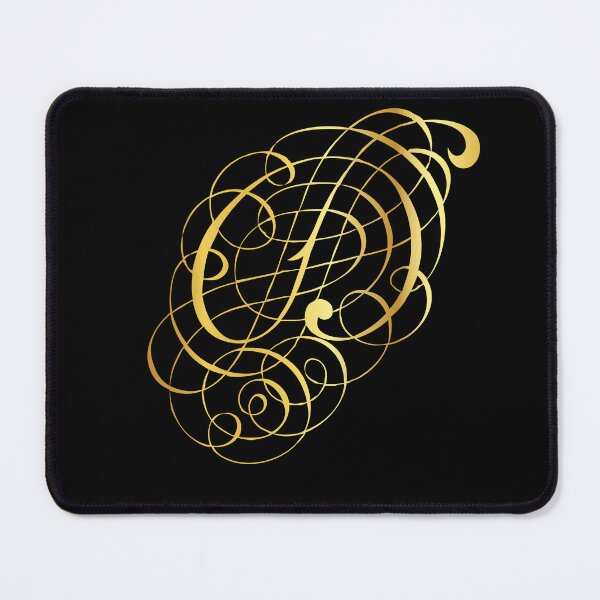 Item preview, Ornamental Letter D, Golden Monogram, Gold Monogram Ornament designed and sold by PROMEN Creativity.