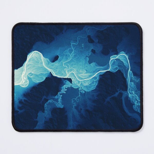 Item preview, Willamette Channels 10-year Anniversary—Midnight Blue with subtle shaded relief designed and sold by GeoCoe.