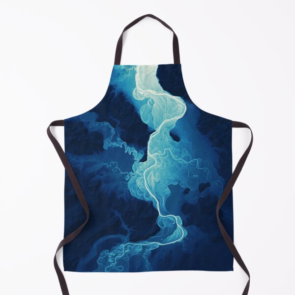 Item preview, Willamette Channels 10-year Anniversary—Midnight Blue with subtle shaded relief designed and sold by GeoCoe.
