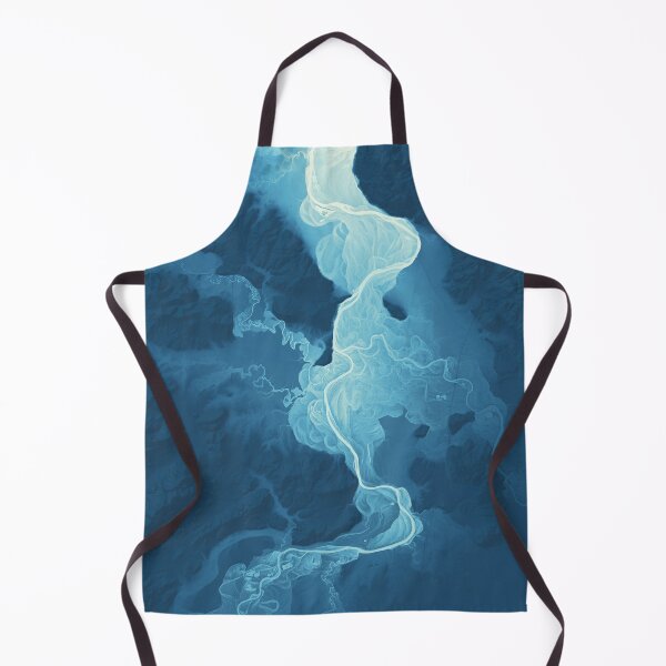 Item preview, Willamette Channels 10-year Anniversary—Powder Blue with subtle shaded relief designed and sold by GeoCoe.