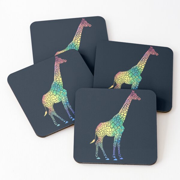 Aperçu de l'œuvre Conception colorée de girafe - bel animal artistique créée et vendue par Faty-Za.