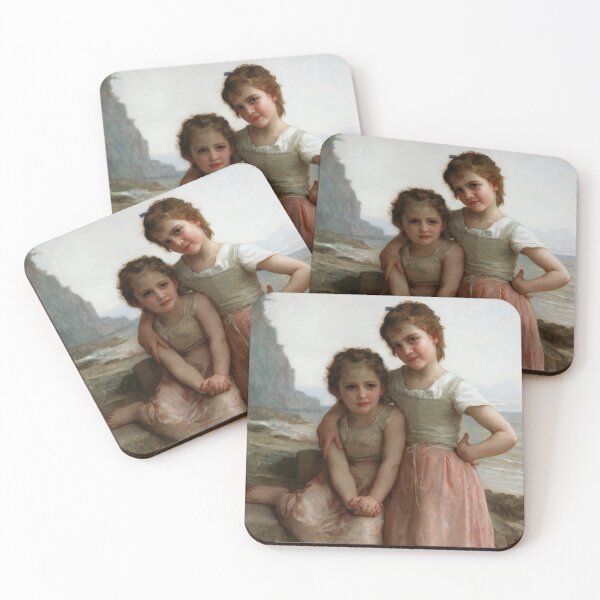 Item preview, Sisters on the Shore by William-Adolphe Bouguereau designed and sold by classicartcache.