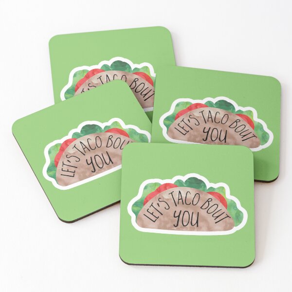 Item preview, Funny Valentines Day Pun - Let's TACO bout you! designed and sold by hitechmom.