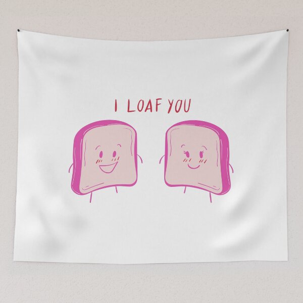 Item preview, "I loaf you" cute pun - Valentine's Day Puns and Gifts designed and sold by designsbyreaia.