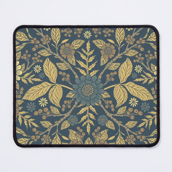 Item preview, Neutral Floral in Muted Blue-Gray & Cream designed and sold by somecallmebeth.