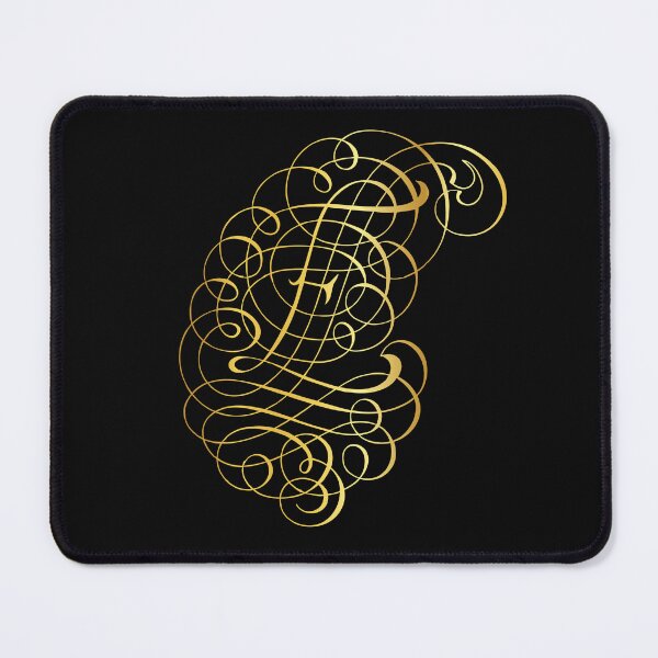 Item preview, Ornamental Letter E, Golden Monogram, Gold Monogram Ornament designed and sold by PROMEN Creativity.