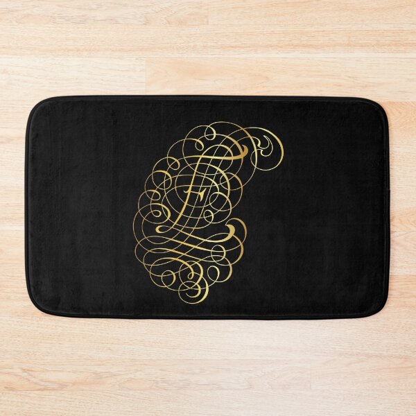 Item preview, Ornamental Letter E, Golden Monogram, Gold Monogram Ornament designed and sold by PROMEN Creativity.