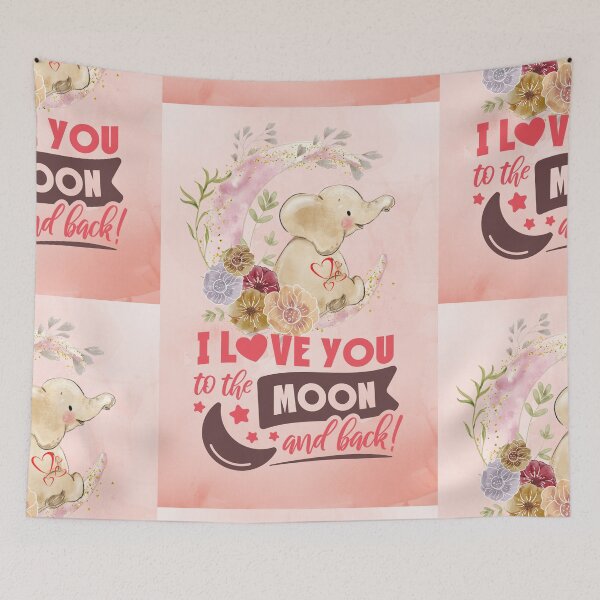 Item preview, Valentines day gift with cute elephant designed and sold by REALDesign-Shop.