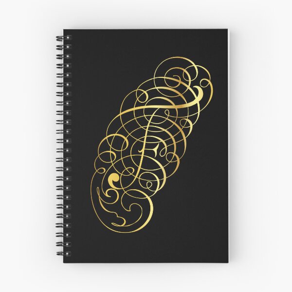 Item preview, Ornamental Letter F, Golden Monogram, Gold Monogram Ornament designed and sold by PROMEN Creativity.