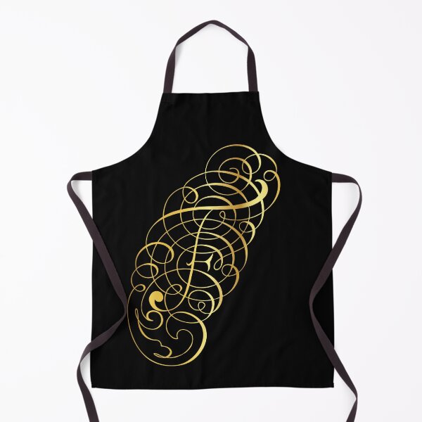 Item preview, Ornamental Letter F, Golden Monogram, Gold Monogram Ornament designed and sold by PROMEN Creativity.