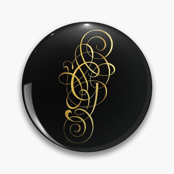 Item preview, Ornamental Letter G, Golden Monogram, Gold Monogram Ornament designed and sold by PROMEN Creativity.