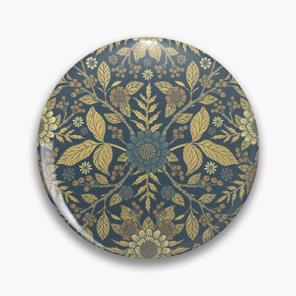 Item preview, Neutral Floral in Muted Blue-Gray & Cream designed and sold by somecallmebeth.