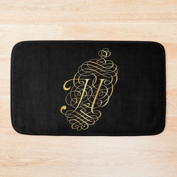 Item preview, Ornamental Letter H, Golden Monogram, Gold Monogram Ornament designed and sold by PROMEN Creativity.